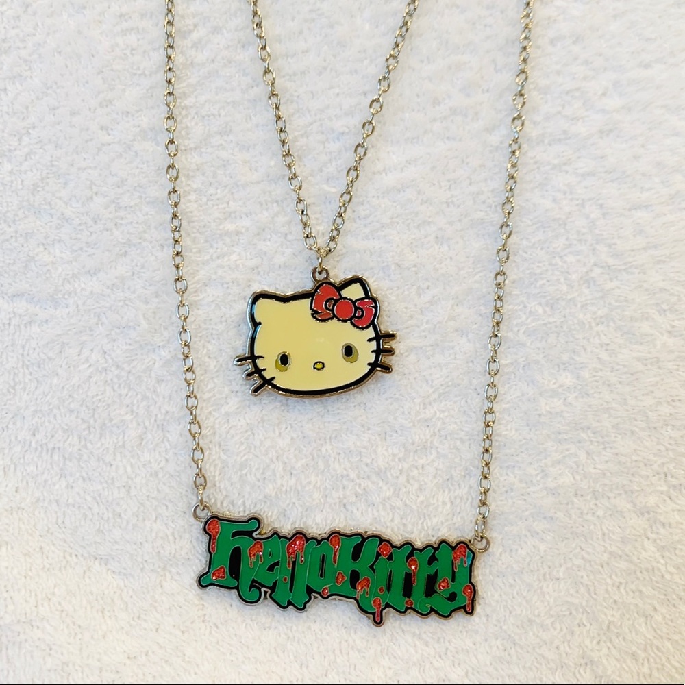 Hello Kitty Zombie Necklace Set